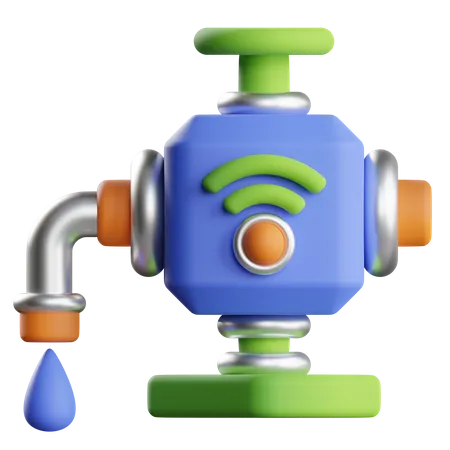 Eau intelligente  3D Icon