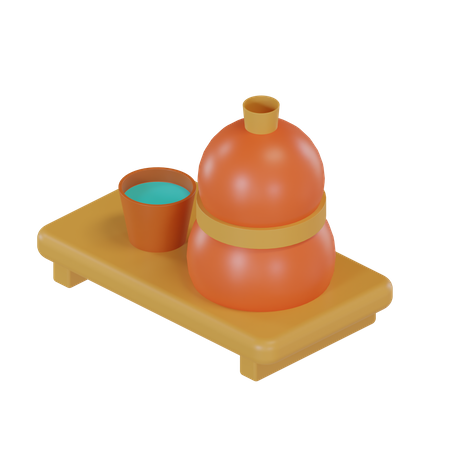 Eau minérale  3D Illustration