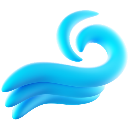 Vague d'eau  3D Icon