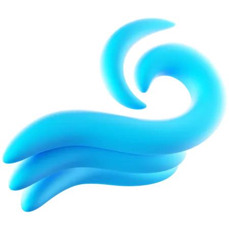 Vague d'eau  3D Icon