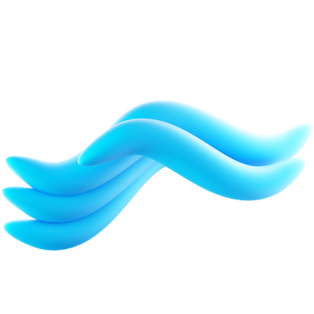 Vague d'eau  3D Icon