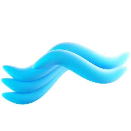 Vague d'eau  3D Icon