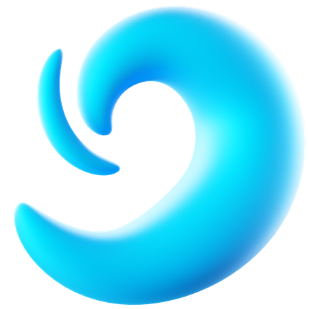 Vague d'eau  3D Icon