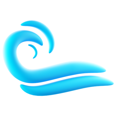 Vague d'eau  3D Icon