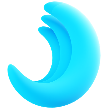 Vague d'eau  3D Icon