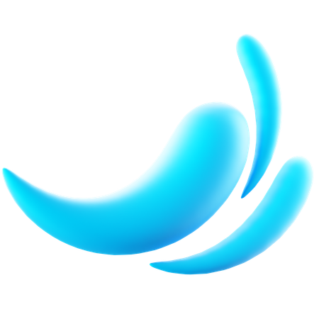 Vague d'eau  3D Icon
