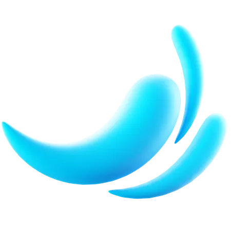 Vague d'eau  3D Icon
