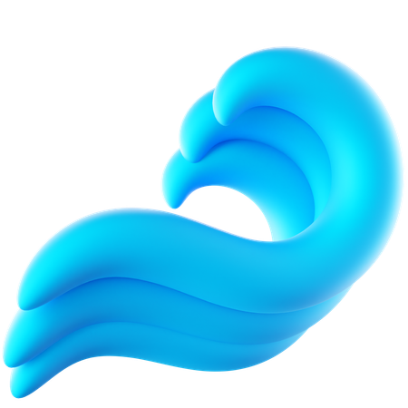 Vague d'eau  3D Icon