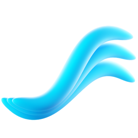 Vague d'eau  3D Icon
