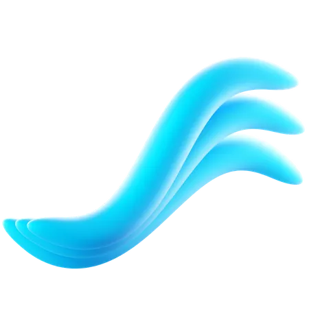 Vague d'eau  3D Icon