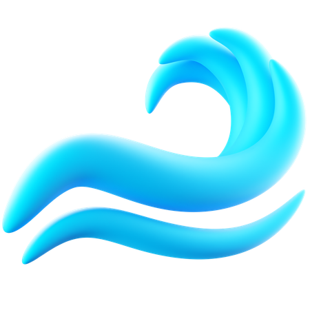 Vague d'eau  3D Icon