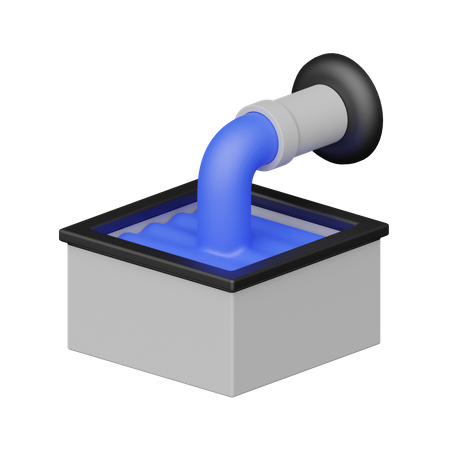 Eaux usées  3D Icon
