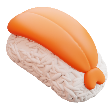 Ebi Nigiri Sushi  3D Icon