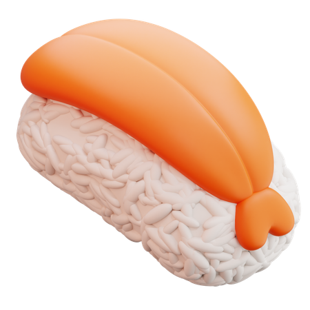 Ebi Nigiri Sushi  3D Icon