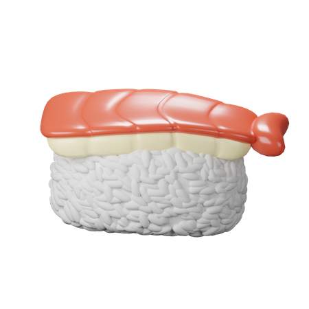 Ebi Sushi  3D Icon