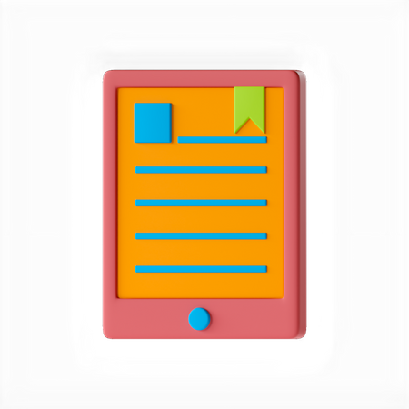 Ebook  3D Icon