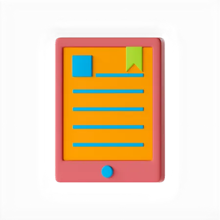 Ebook  3D Icon