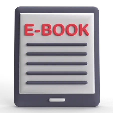 Ebook  3D Icon