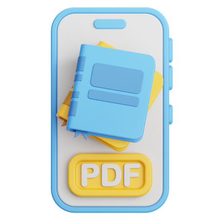Ebook PDF  3D Icon