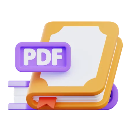 Ebook Pdf  3D Icon