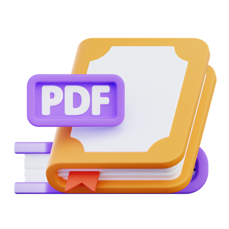 Ebook Pdf  3D Icon