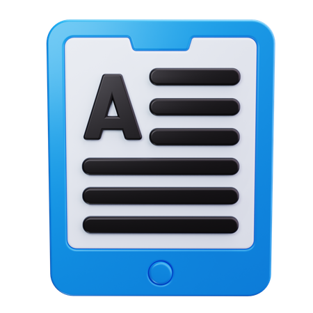 Ebook Reader  3D Icon