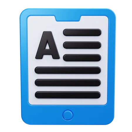 Ebook Reader  3D Icon