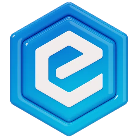 Insignia de efectivo electrónico (XEC)  3D Icon