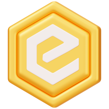 이캐시(XEC) 배지  3D Icon