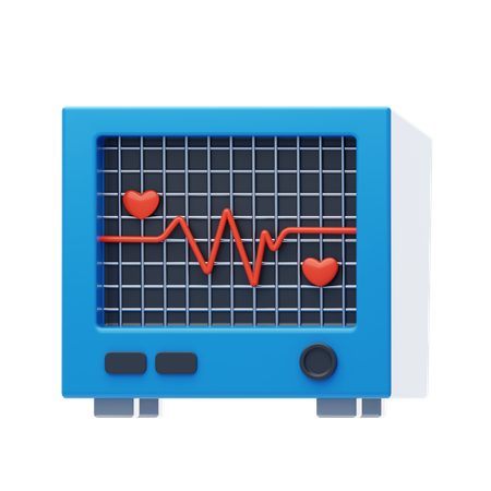 ECG  3D Icon