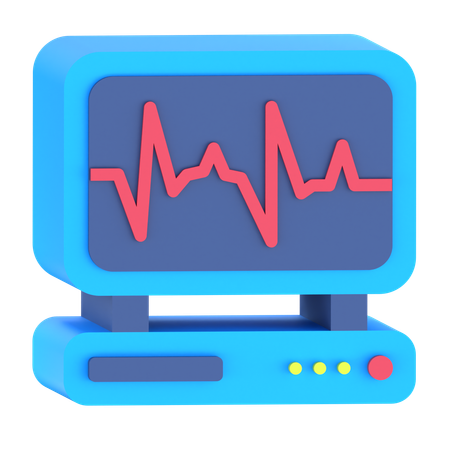 Ecg  3D Icon