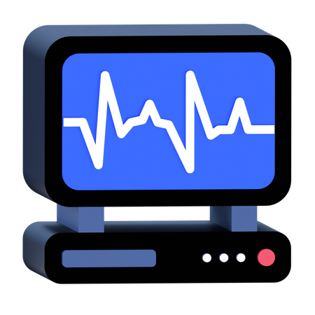 Ecg  3D Icon