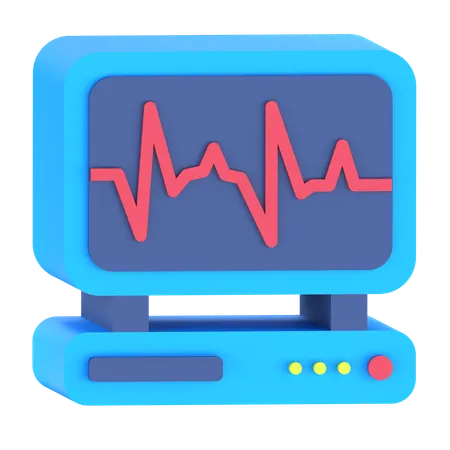 Ecg 3D Icon