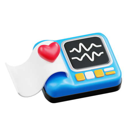 ECG  3D Icon