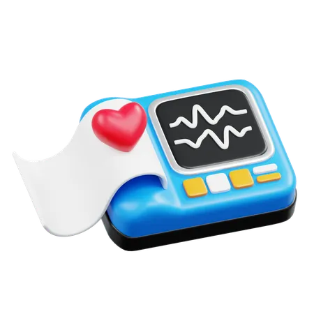 ECG  3D Icon