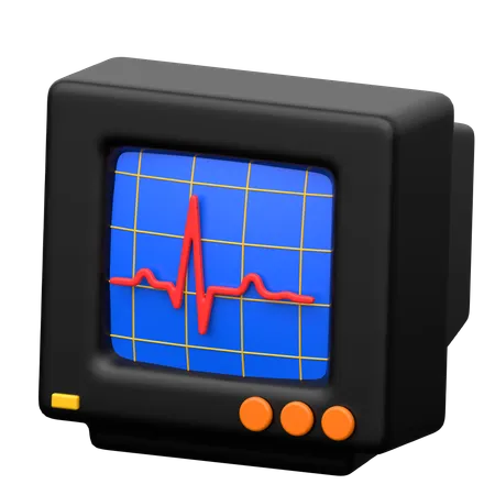 ECG  3D Icon