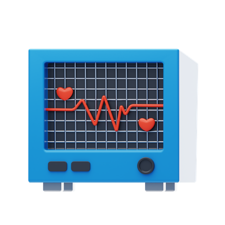 Ecg  3D Icon