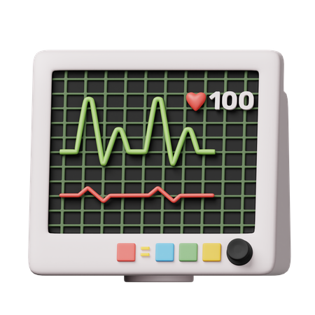 ECG  3D Icon