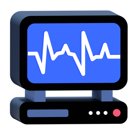 Ecg  3D Icon