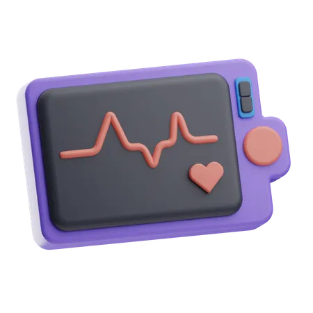 Appareil à ECG  3D Icon