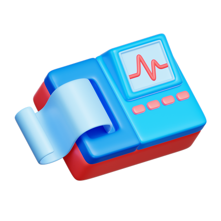 Appareil à ECG  3D Icon