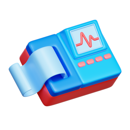 ECG Machine  3D Icon