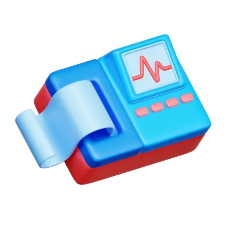 ECG Machine  3D Icon