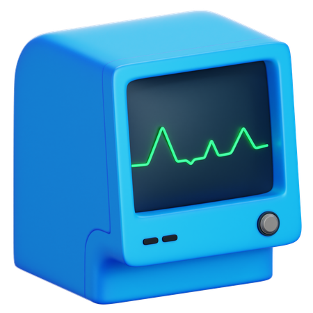 Ecg Machine  3D Icon