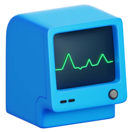 Ecg Machine  3D Icon