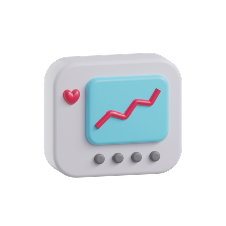 ECG Machine  3D Icon