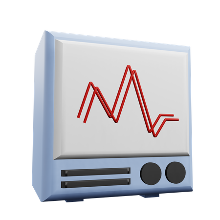 Ecg Machine  3D Icon