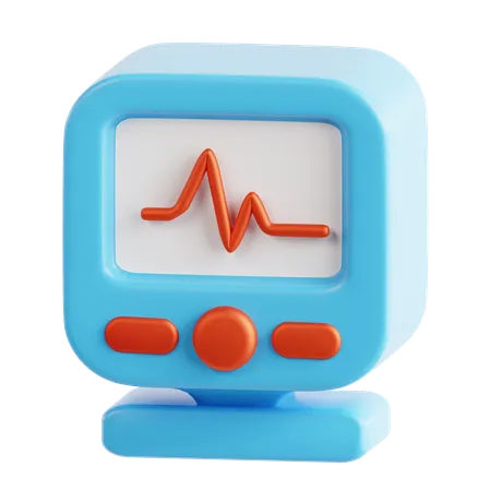 Ecg Machine  3D Icon