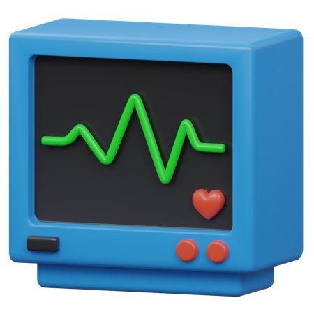 ECG Machine  3D Icon