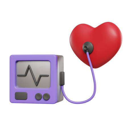 Ecg Machine  3D Icon